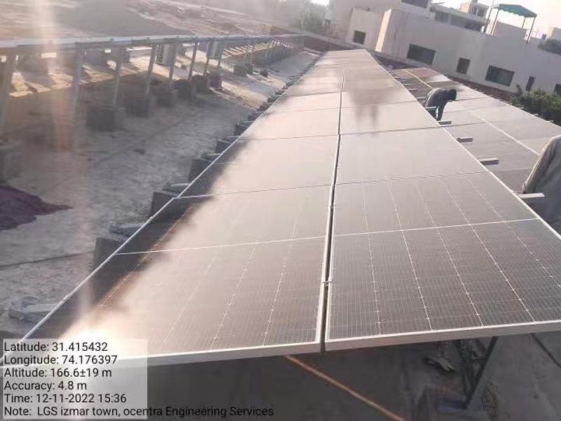 Pakistan IZMAR City Factory Rooftop Power Supply Project